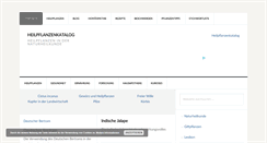 Desktop Screenshot of heilpflanzenkatalog.net